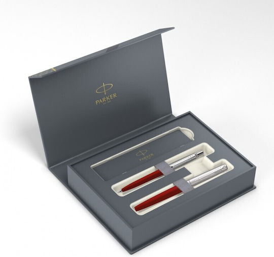 Parker Jotter Original Red Set Fountain Pen Ballpoint Pen 3501170808115 Medium Nibs