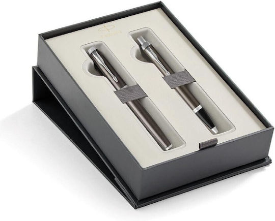 Parker Im Core Dark Espresso Ct Set Fountain Pen Ballpen 3501179756158 Nibs Medium