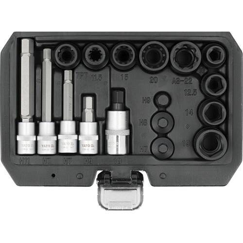 Yato Yt-06812 Bit Steckschlüssel Set 17 Stück