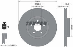 Textar Brake Disc 92326103 Textar Brake Disc 92326103