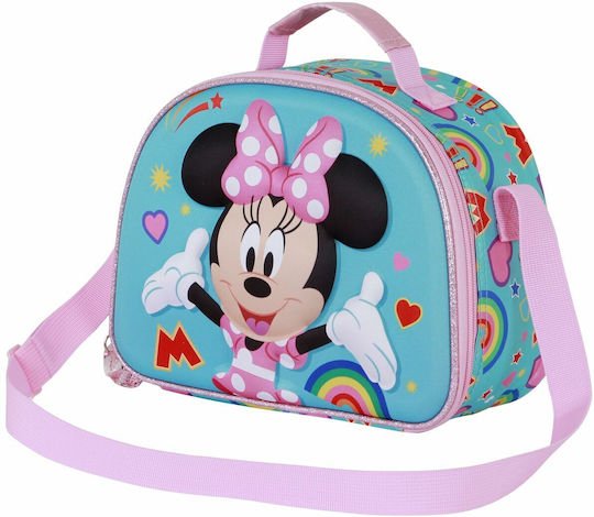 Minnie Mouse Σχολική Ισοθερμική Θήκη Φαγητού Μπλε Minnie 20x10x25.5cm