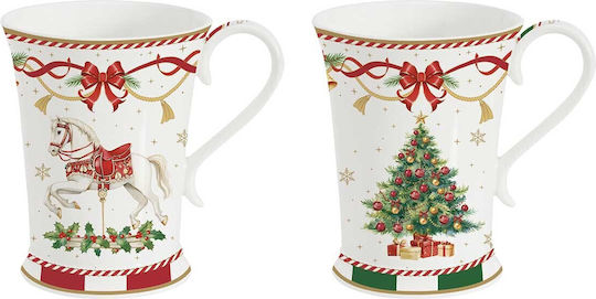 Easylife Christmas Mug Porcelain Brown