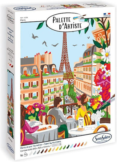 Sentosphere Palette D'artiste Paint By Numbers Paris 028-45214