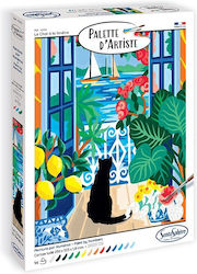 Sentosphere Palette D'artiste Paint By Numbers Γάτα Στο Παράθυρο 028-45212