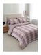 Vesta Home Bristol 2 Σετ Σεντόνια King Size με Λάστιχο 240x270+35εκ. Μωβ (4τμχ)