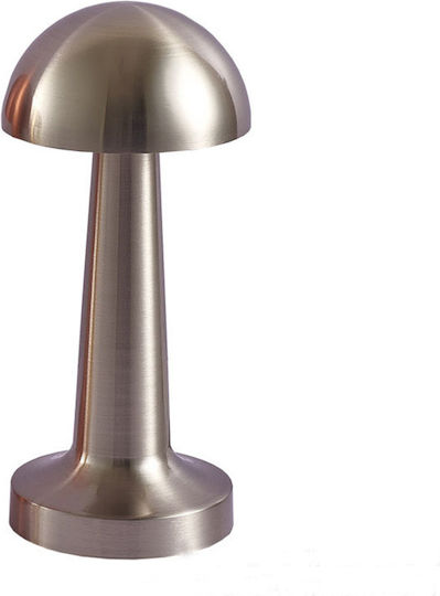 Table Lamp LED with Silver Shade and Base