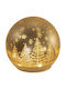 Christmas Snowball Illuminated with Balls 11.5x11.5x12cm
