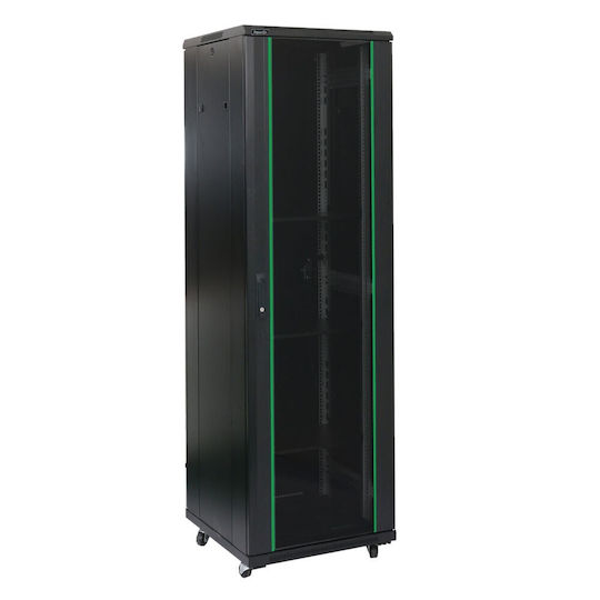 Power On Επιδαπέδια Καμπίνα Rack 42U 80x80x205.5cm Γκρι 050194