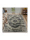 Frieze Teppich Rechteckig Synthetisch,Polyester/Cotton/Leather Antrasit