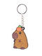 Schlüsselanhänger PVC Capybara Orange 5cm