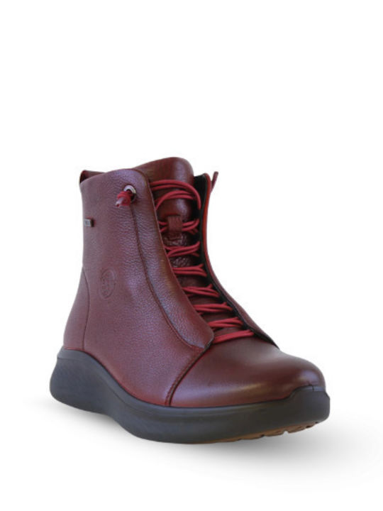 Ghete Dama de Piele Burgundy