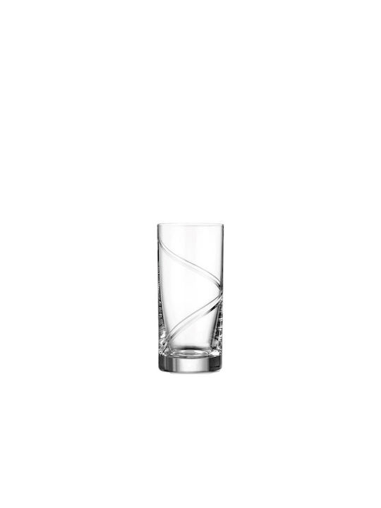 Capolavoro Set Gläser Wasser aus Kristall Mit Stiel 350ml 6Stück