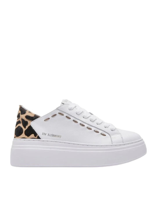 Damen Sneakers White / Animalier