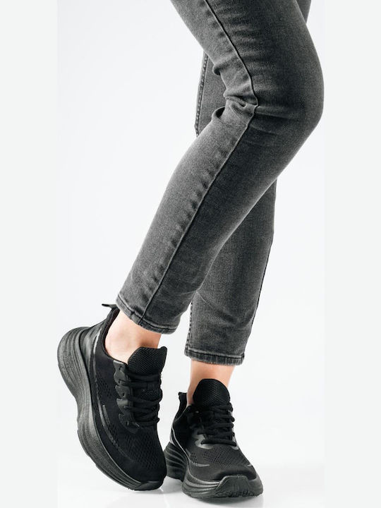 Il Mondo Damen Flatforms Sneakers Schwarz