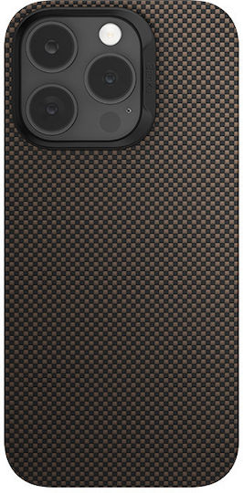Umschlag Rückseite Aramid Fiber / Kunststoff 0.7mm Gold (iPhone 17 Pro Max / iPhone 17 Pro / iPhone 16 Pro Max)
