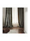 Gofis Home Curtain with Pencil Pleat Winter 711 Green 2004711307005 140x280cm