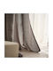 Gofis Home Κουρτίνα με Τρέσα Magna 495 Γκρι 140x295εκ.