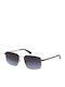 Kenneth Cole Men's Sunglasses with Gray Metal Frame and Gray Lens