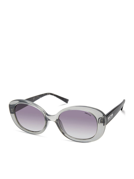 Kenneth Cole Women's Sunglasses with Gray Plastic Frame and Purple Gradient Lens