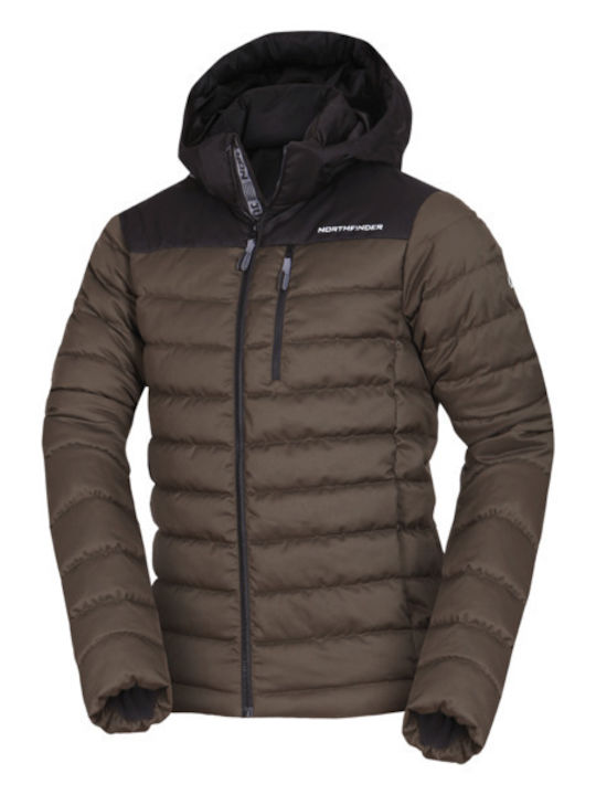 Northfinder Χειμωνιάτικο Μπουφάν Black Dark Green