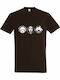 Unisex T-shirt Horror Movies Fan Scream Silence Jigsaw Brown