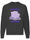 Schwarzes Sweatshirt Sweatshirt Pokemon Ditto Original Fruit of the Loom 80% Baumwolle Hochwertige
