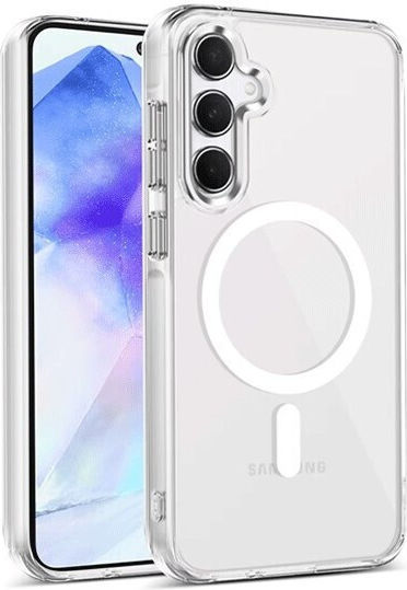Μαγνητική Back Cover Σιλικόνης Διάφανο (Galaxy A35Oppo A55)