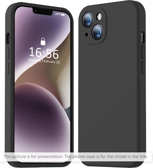 Techsuit Softflex Umschlag Rückseite Silikon Schwarz (Moto G86)