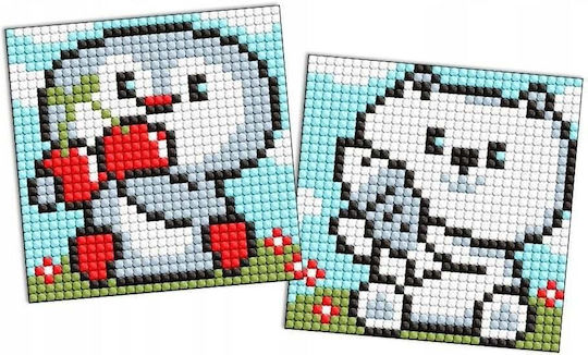 Diamond Mosaic On Magnet Ideyka 9x9 Cm Kids Penguin Bear 2 Pcs