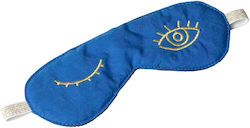 La Cerise sur le Gâteau Schlafmaske Baumwoll Blau