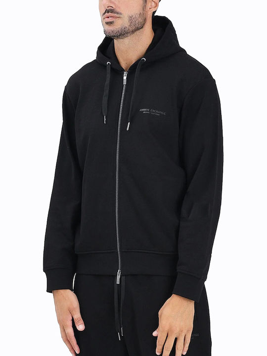 Armani Exchange Черна с Качулка