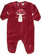 Birba Trybeyond Baby Bodysuit Long-Sleeved Velvet Red