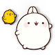 Molang & Piu Piu Pin Badge