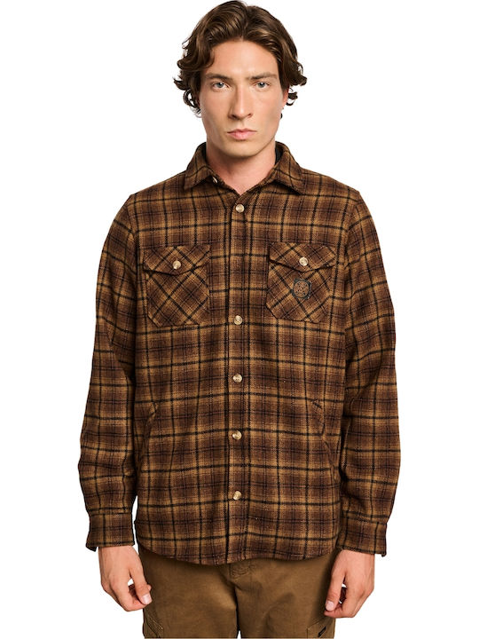 Original Μακρυμάνικo Overshirt Brown 61-105.054.Ν0000