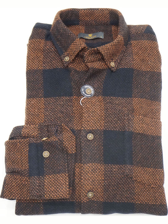 Дълъг Ръкав Overshirt Кафяво/Черно