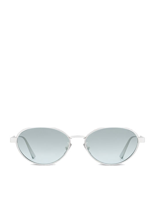 Dior Unisex Sunglasses with Silver Metal Frame and Turquoise Gradient Mirror Lens DIORCANNAGE R1U F0I6
