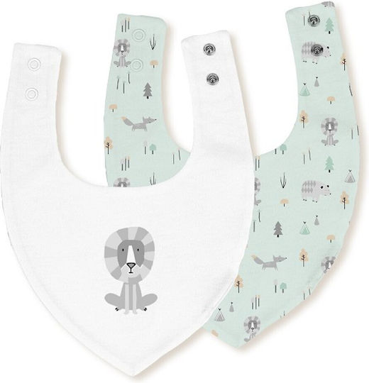 Interbaby Бандана Текстил СИНЬО 2бр