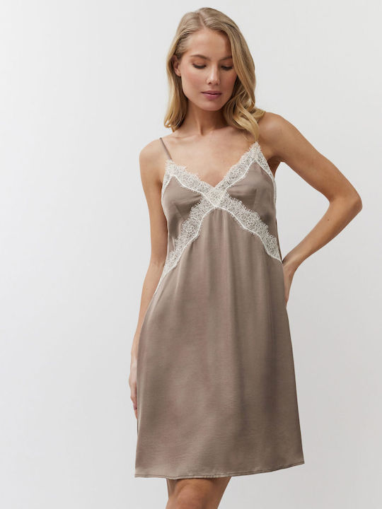 Aruelle Women's Nightdress Mocha