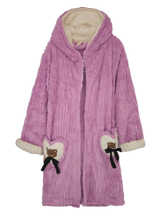 Ustyle Pentru Femei Halat Purple