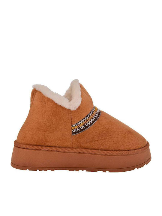 Closed Women's Slippers Brown