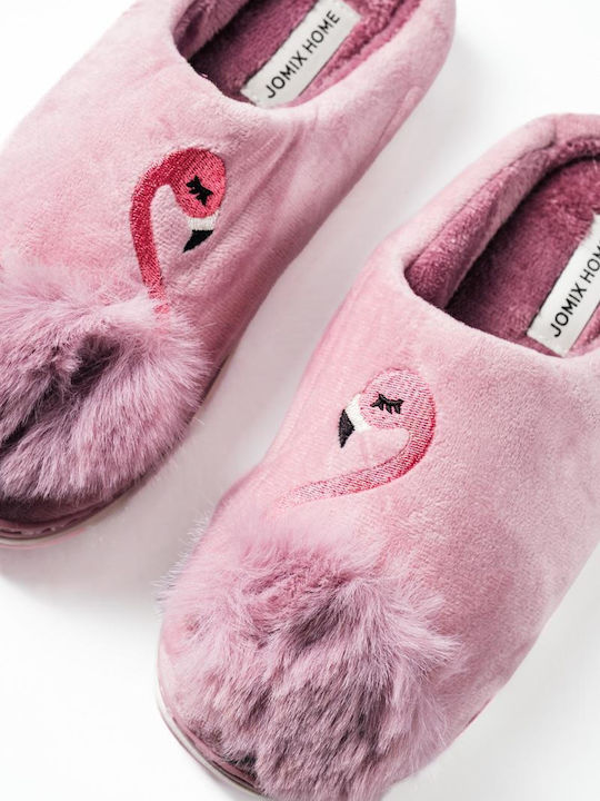 The Shoemart Χειμερινές Γυναικείες Παντόφλες Μωβ