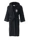 Vesta Home Paok Bathrobe Hooded Black 360gsm