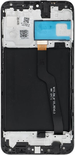 Οθόνη Fixcell με Μηχανισμό Αφής και Πλαίσιο για SAMSUNG A10 (Μαύρο)