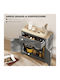 Sideboard made of Wood & Metal with Drawers Colorful 78.5x35x80cm
