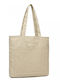 Miss Lulu Miss Lulu Large Capacity Canvas Shopping Shoulder Bag Khaki