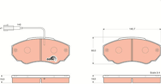 Trw Gdb1517 Brake Pad Set Disc Brake