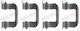 Set Accesorii Plăcuțe de Frână Quick Brake 109-1287