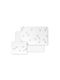 Interbaby Baby Sheets Set Crib Flannel White