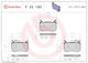 Brembo Brake Pad Set Disc Brake P 23 183