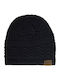 Beanie Feminin Căciulă Tricotat în culoarea Negru